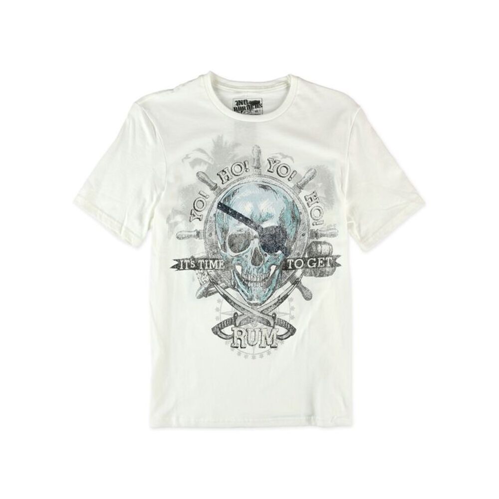 No Borders Mens It's Time To Get Rum Graphic T-Shirt, NWT